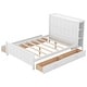 preview thumbnail 33 of 32, Wood Platform Beds Frame Full Size Storage Bed with Storage Shelves Headboard and 4 Drawers, Support Slats, Space Saving Storage
