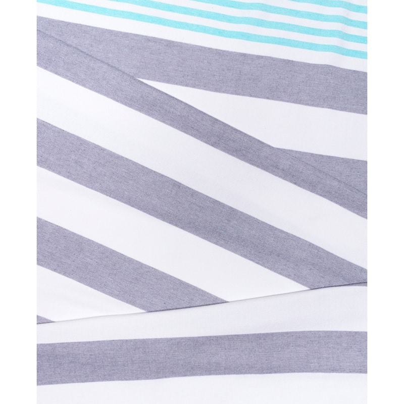 Superior Bahari Stripe Fouta Beach Towel with Tassels - 35" x 68"