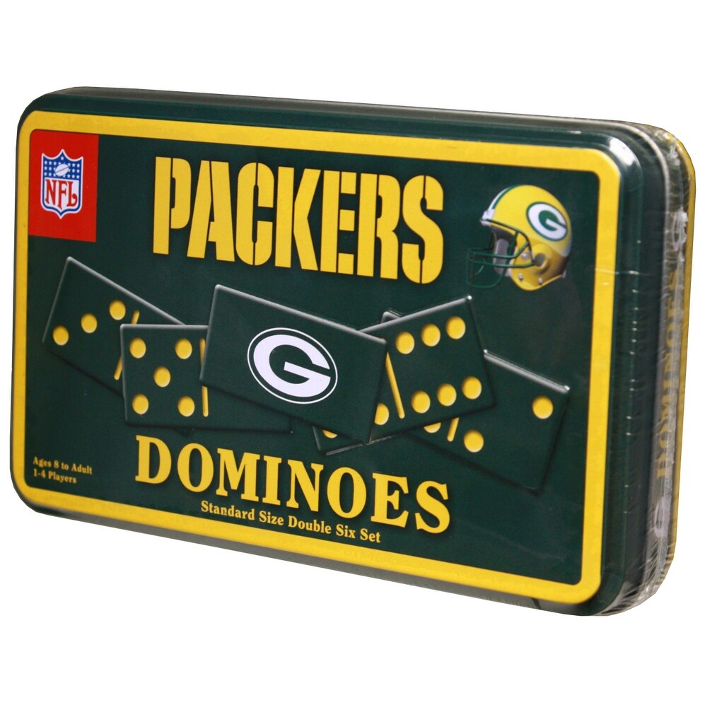 Shop Green Bay Packers Dominoes In Tin Overstock 27220136