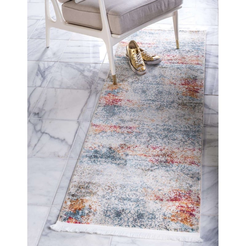 Transitional Samana Collection Area Rug - 2'7"x13' - Cream