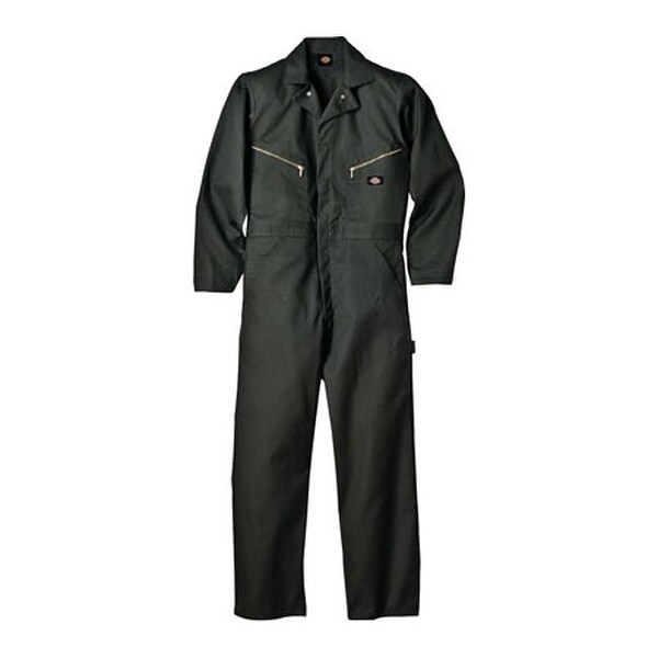 olive green coveralls