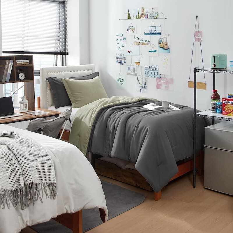 Dorm Haul® - Cozy College Comforter Set - Twin XL Reversible Bedding
