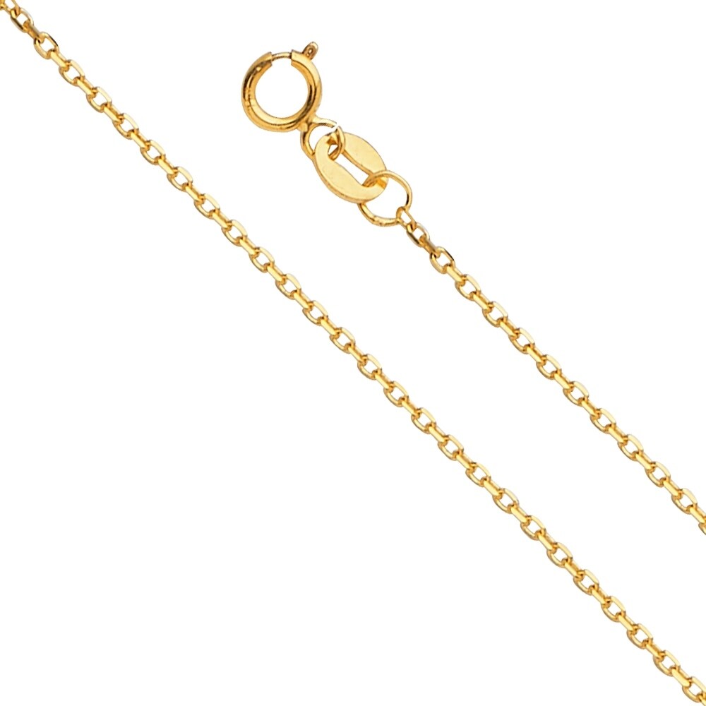 20" 18" 14KT Solid Yellow Italian Gold Classic Rolo Chain Necklace 1.2mm 16" 20" 18" 14KT Solid Yellow Italian Gold Classic Rolo Chain Necklace 1.2mm 16"