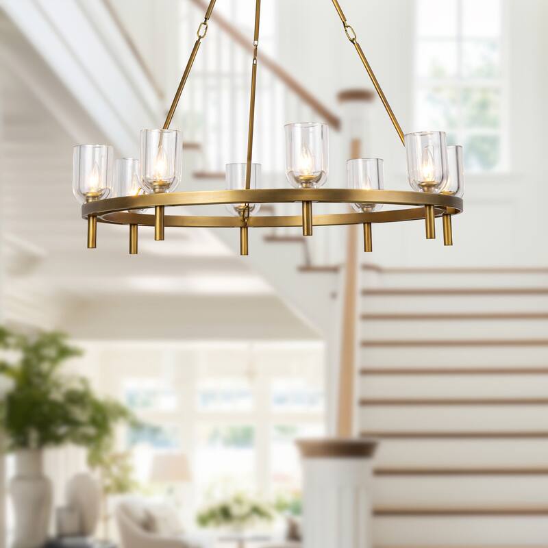 Alora Lighting CH338836 Lucian 8 Light 37" Wide Ring Chandelier