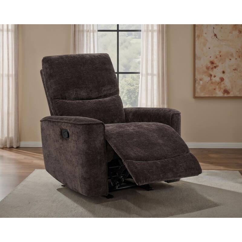 Navarro Chenille Upholstered Glider Recliner