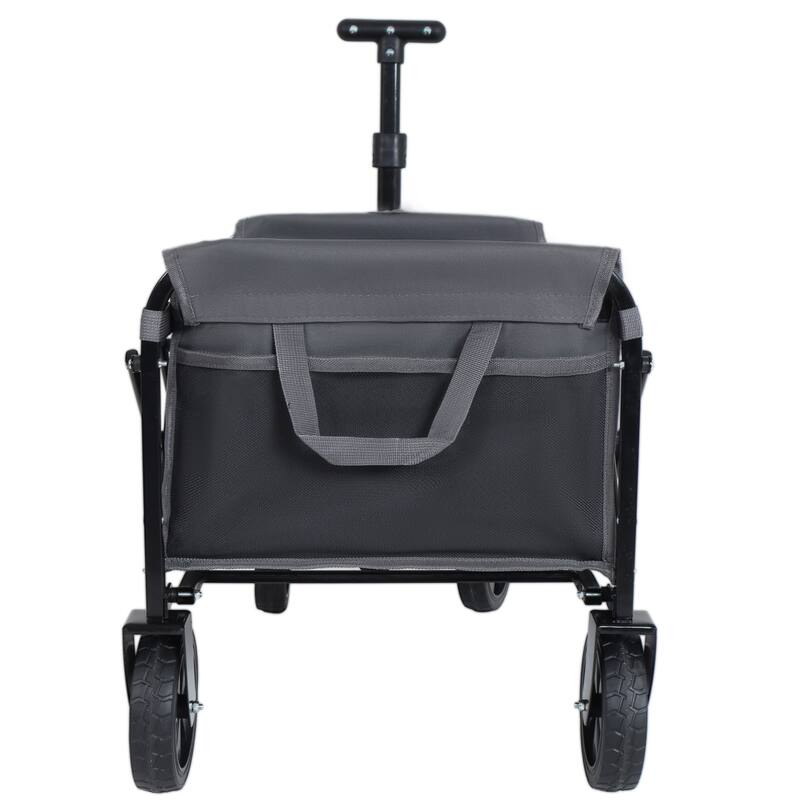Expandable Dual Layer Utility Wagon Cart,Grocery Cart for Gardening