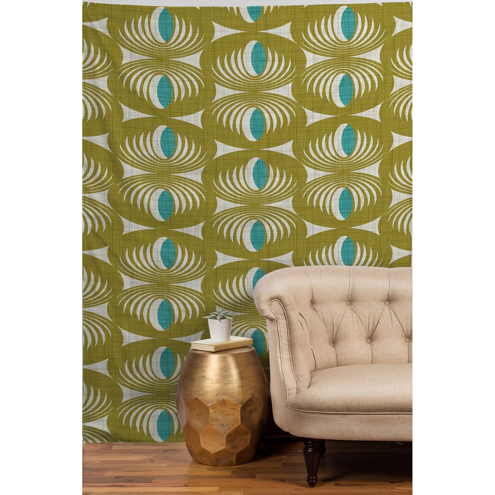 Olive green tapestry outlet