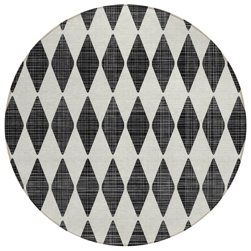 HomeRoots Geometric Transitional Rectangle Outdoor Rug