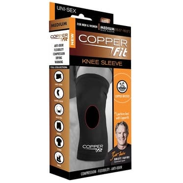 Copper Fit CPRFKN-MD Copper Infused Knee Sleeve, Medium - Bed Bath & Beyond  - 14350213