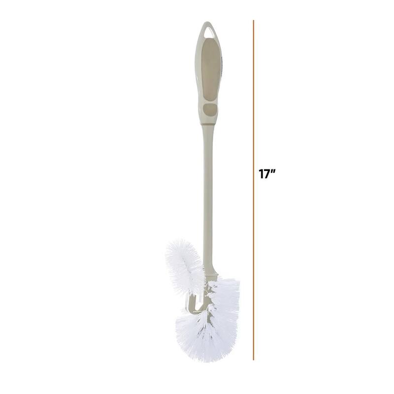 Toilet Brush with Lip, Beige