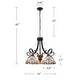 preview thumbnail 8 of 6, Tiffany-Style Victorian-Design 5-light Dark Bronze Pendant