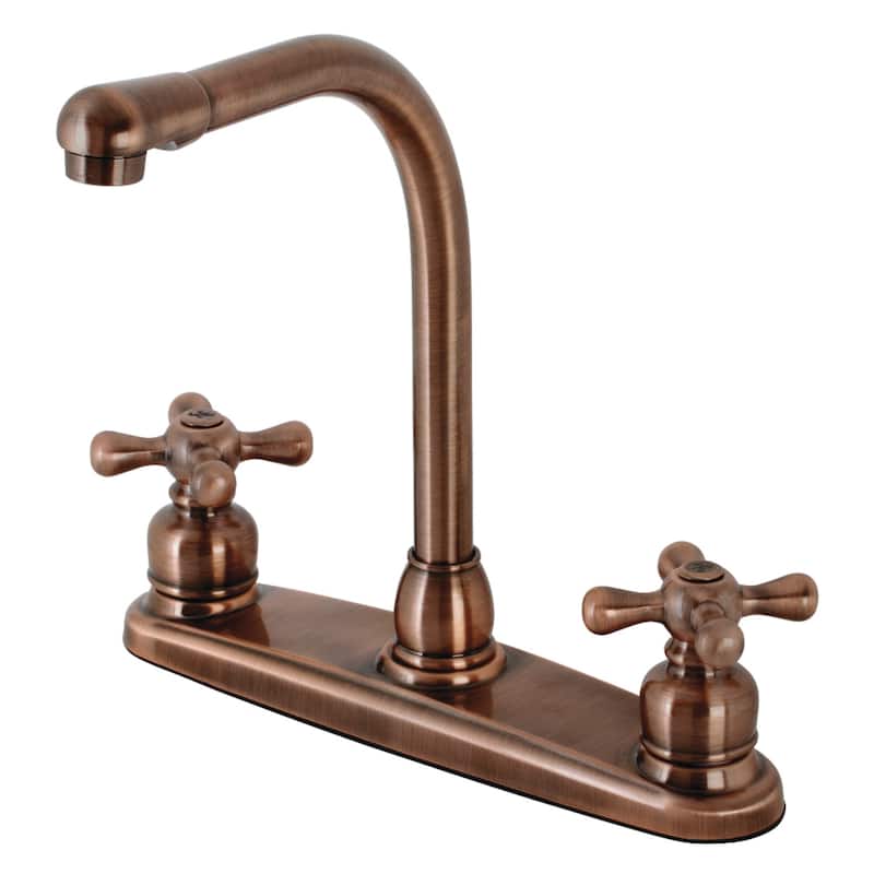 Victorian 8 in. Centerset Kitchen Faucet - Antique Copper