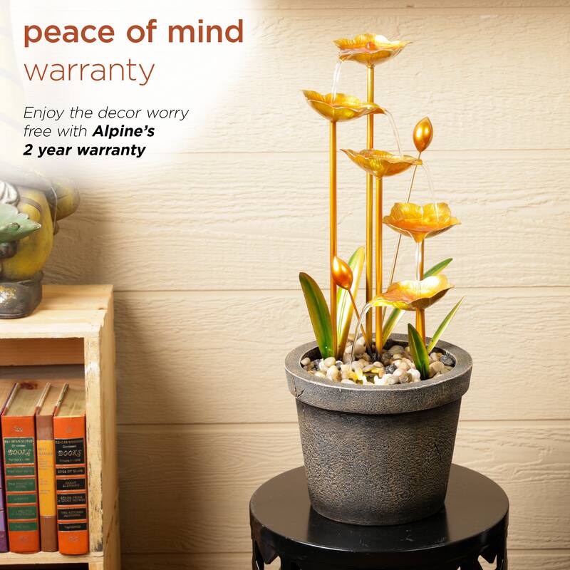 Copper Tiered Flower Fountain