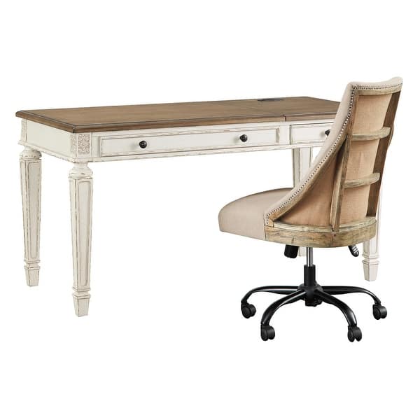 Realyn White/Brown Home Office Lift Top Desk - On Sale - Bed Bath & Beyond  - 28997253