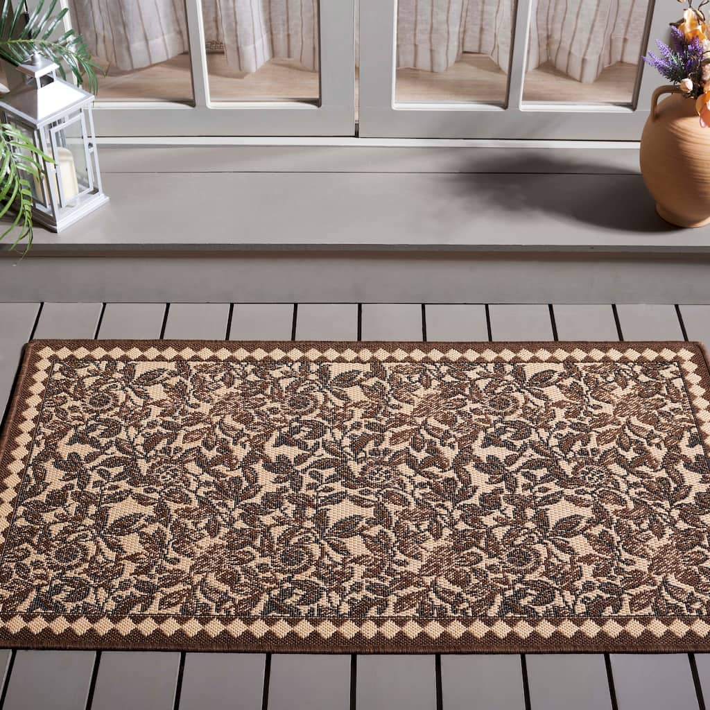 SAFAVIEH Courtyard Marceline Indoor/ Outdoor Patio Backyard Rug
