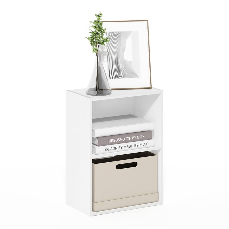 Furinno Luder 2-Tier Open Shelf Bookcase