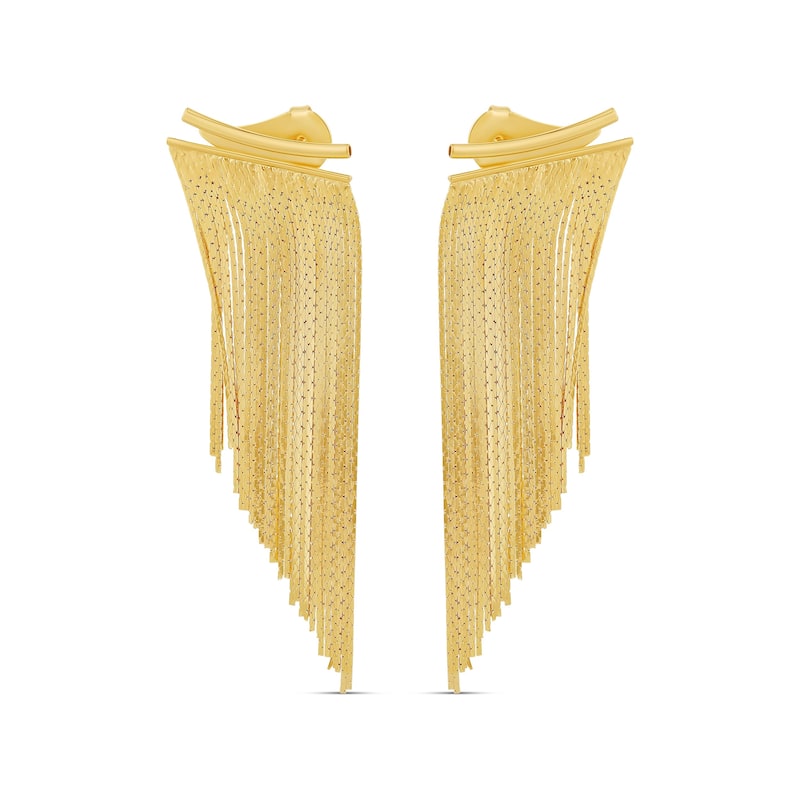 SHYMI Fringe Earrings - Gold - Large