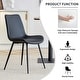preview thumbnail 30 of 57, Modern Dining Room Kitchen Dining Chair with Black Metal Legs