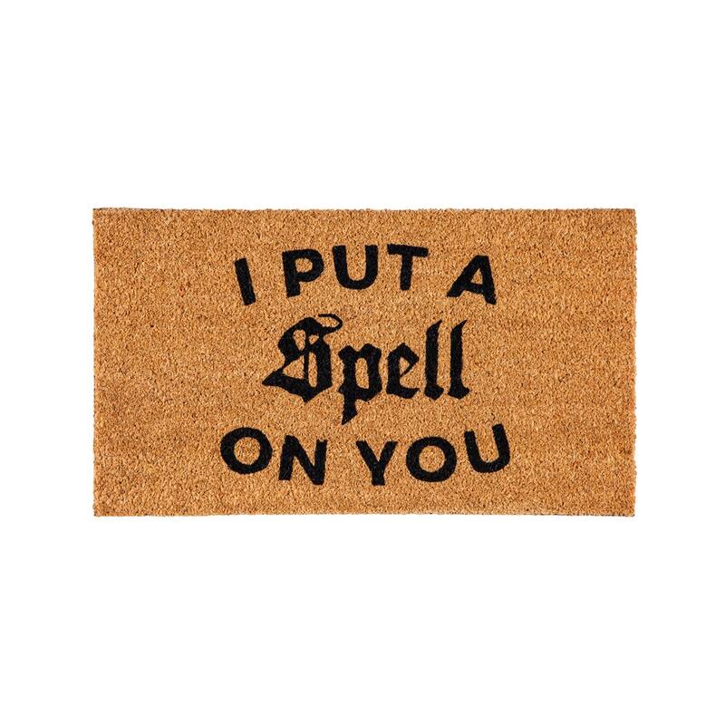 16 in. x 28 in. Coir Halloween Greeting "I Put A Spell on You" Door Mat