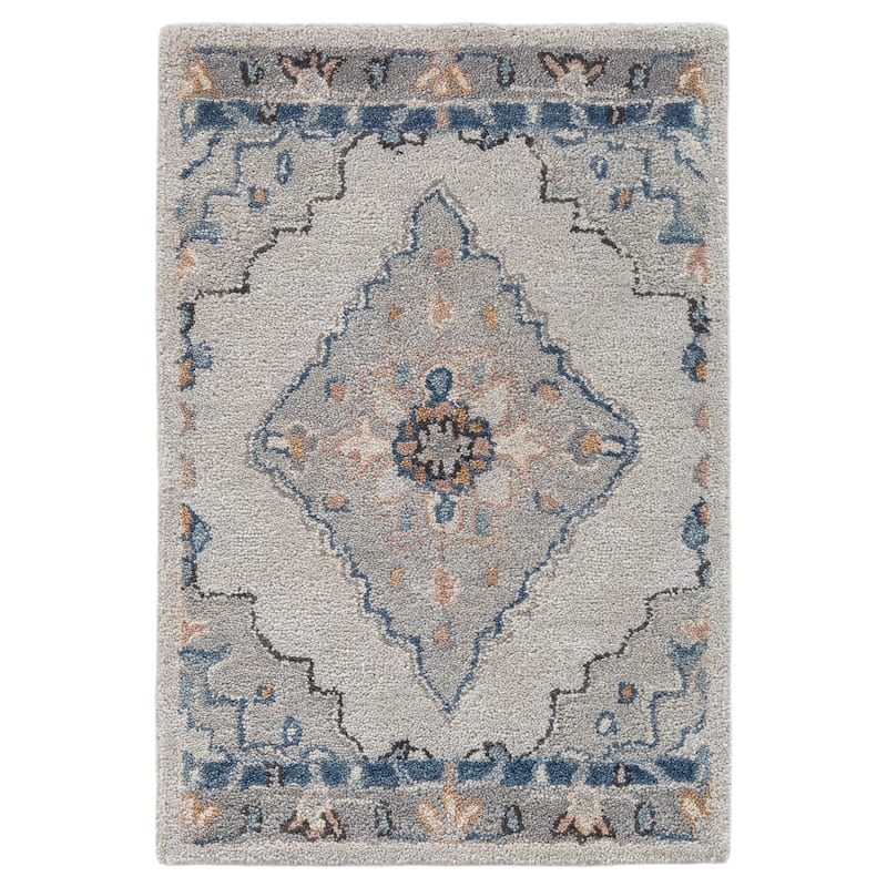 Terra by Obeetee Timeless Britson Blue Rug - Oxford Blue - 2' x 3'