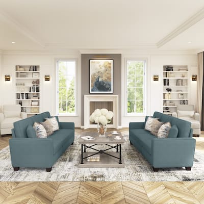 Bush Furniture Stockton 61W Small Loveseat Sofa for Living Room