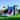 HeroKiddo Ocean Commercial Grade Inflatable Bounce House Water Slide Combo with Attached Splash Pool (No Blower Included)