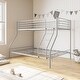 preview thumbnail 6 of 15, Heavy Duty Twin-Over-Full Metal Bunk Bed, Easy Assembly with Enhanced Upper-Level Guardrail