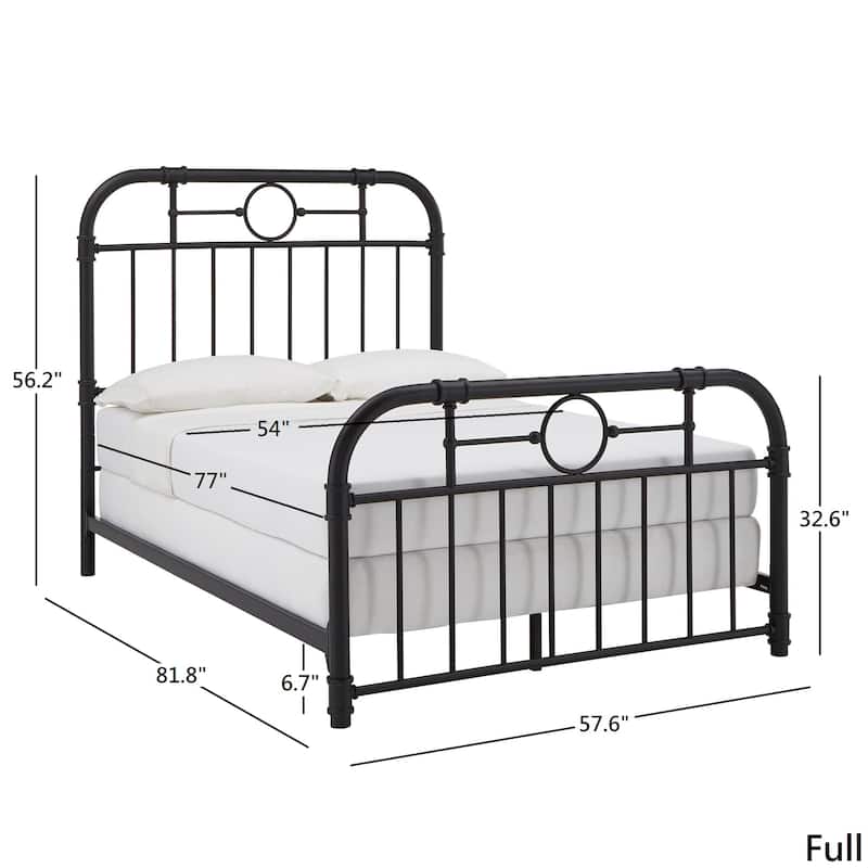 Kendal Black Metal Bed by iNSPIRE Q Classic