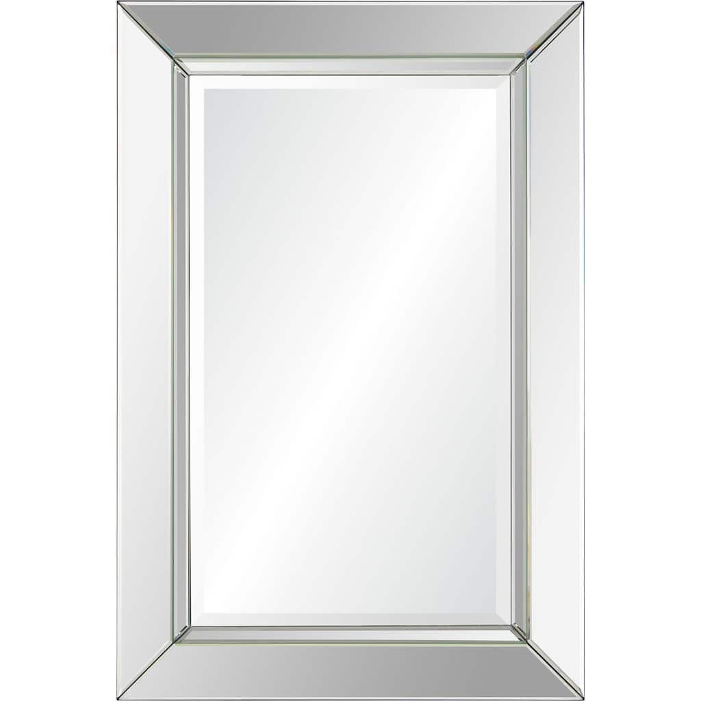 35" Clear Sleek Framed Rectangular Wall Mirror