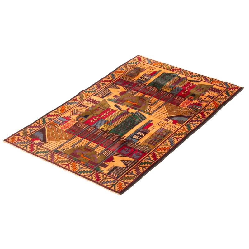 Teimani Brown Rug 2'10" x 4'7" - 2'10 x 4'7