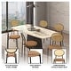 preview thumbnail 18 of 92, Leisuremod Euston Modern Velvet/Leather Dining Chair - Minimalist Wicker Back Accent Chair for Home Living Room & Kitchen