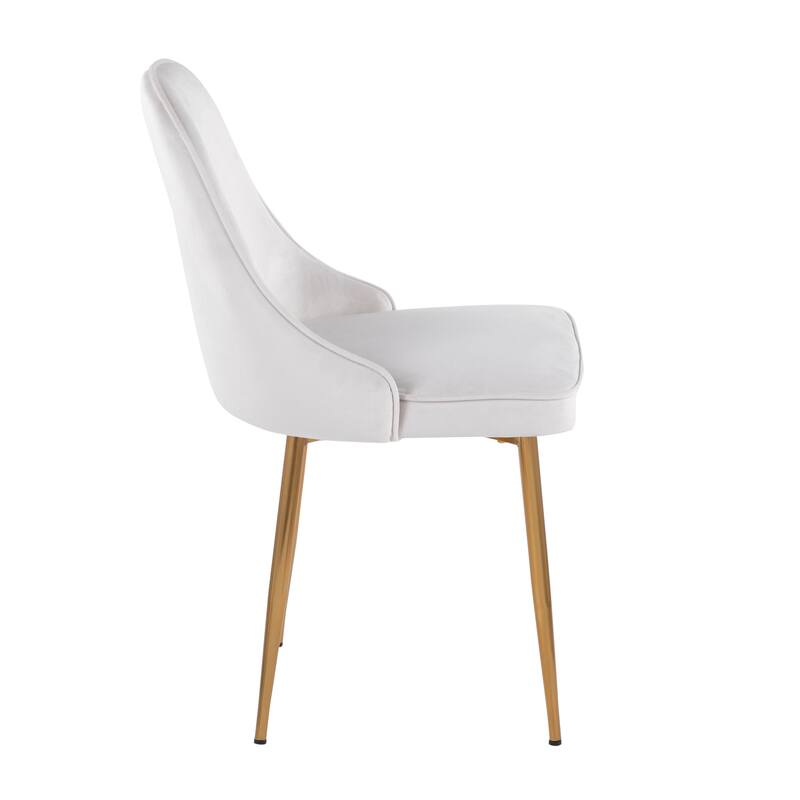 Silver Orchid Naldi Contemporary-Glam Velvet Dining Chair (Set of 2)