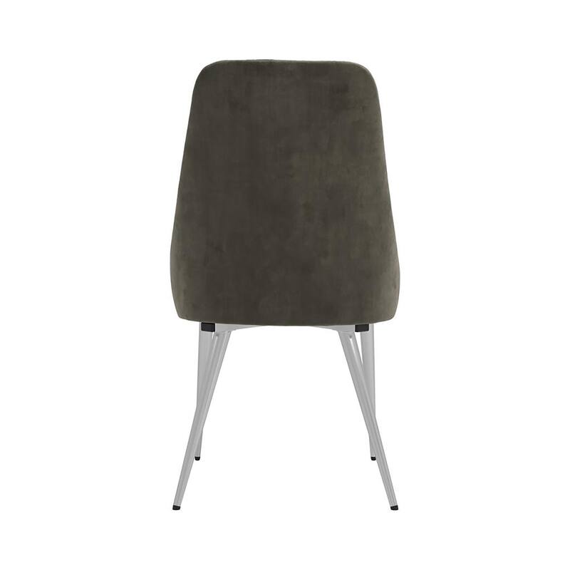 Padded Side Chair with Chrome Legs (Set of 2)