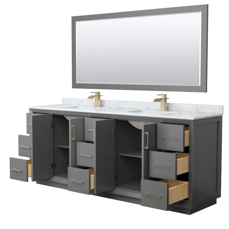 Wyndham Collection WCF414184D-NAT-UNSM70 Strada 84" Free Standing