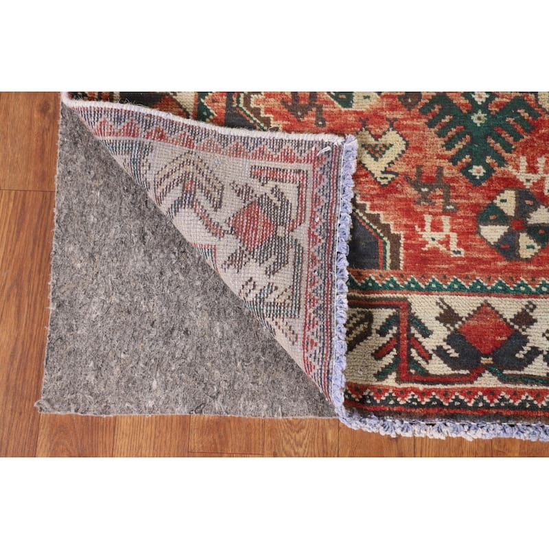 Geometric Bakhtiari Persian Vintage Rug Handmade Tribal Wool Carpet - 4'11"x 10'1"