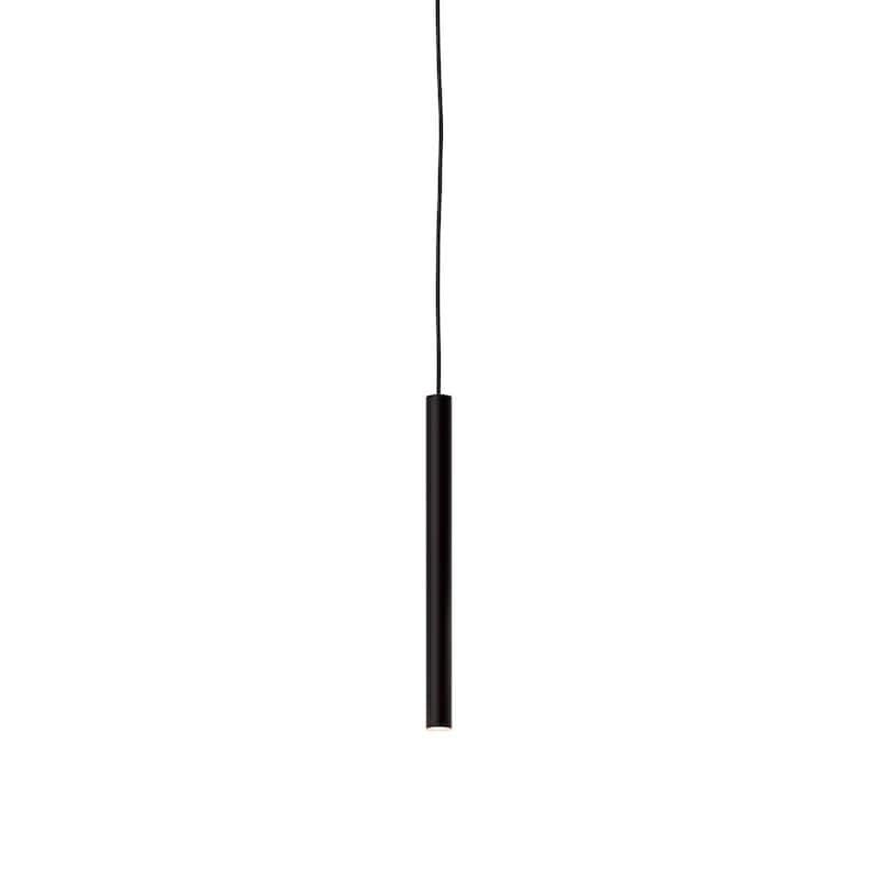 Nova 18 Inch Cylindrical LED CCT Pendant - 18" - Black
