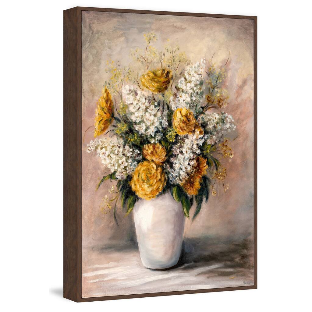 It Just Blooms Floater Framed Print on Canvas