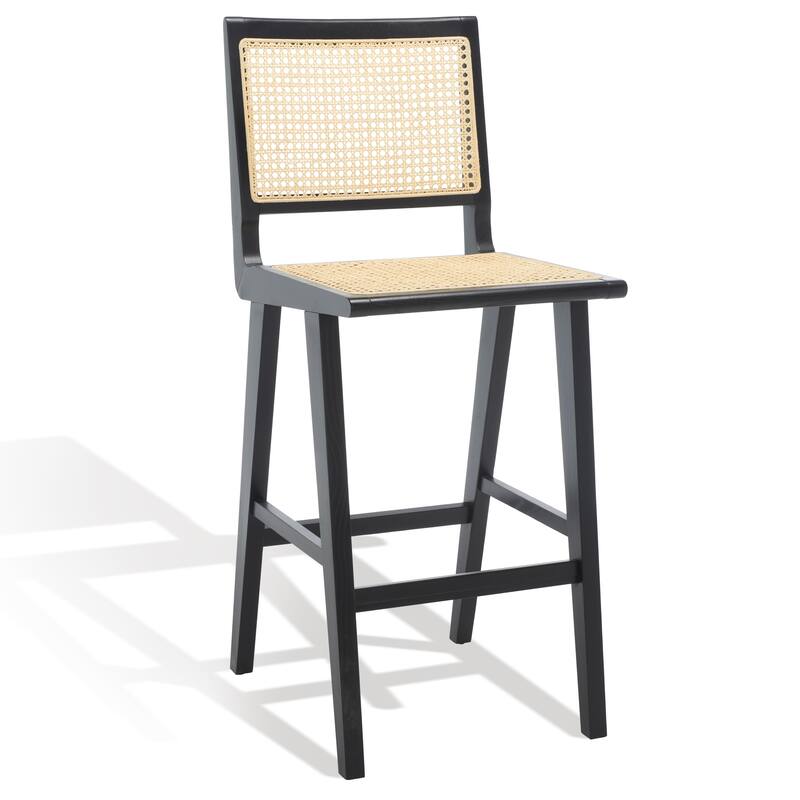 SAFAVIEH Couture Jeff French Cane 30-inch Bar Stool - 18 In. W x 23 In. D x 45 In. H - 18Wx23Dx45H