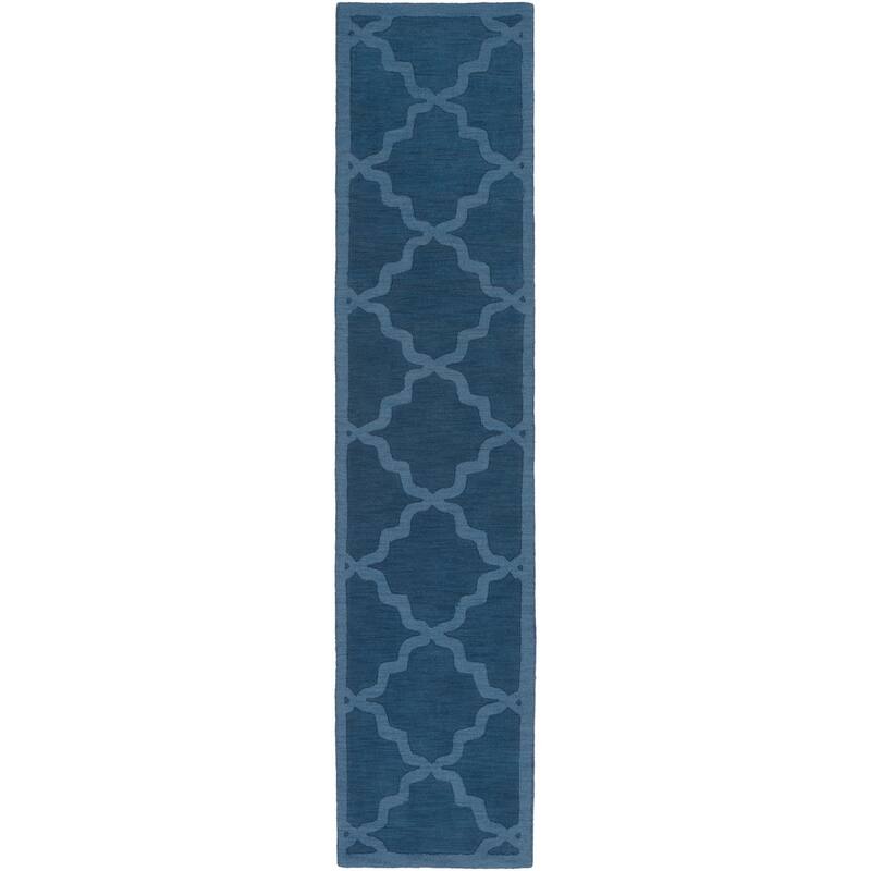 Hand-Tufted Amy Tone-on-Tone Lattice Wool Rug