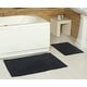 preview thumbnail 42 of 124, Fabstyles Basix Soft & Absorbent Reversible Cotton Bath Rug 16 x 24 - Navy