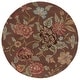 preview thumbnail 10 of 13, SAFAVIEH Handmade Blossom Ela Modern Floral Wool Rug 6' Round - Brown/Multi - Round