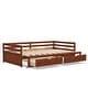 preview thumbnail 11 of 18, Costway Twin to King Daybed with 2 Drawers Wooden Sofa Bed for - See Details