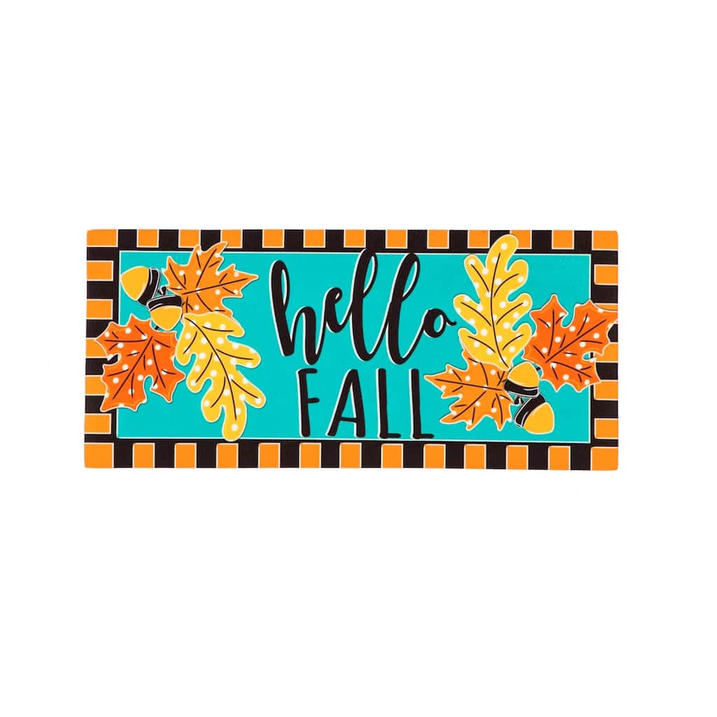 Hello Fall Leaves Sassafras Switch Mat - Multi-Color