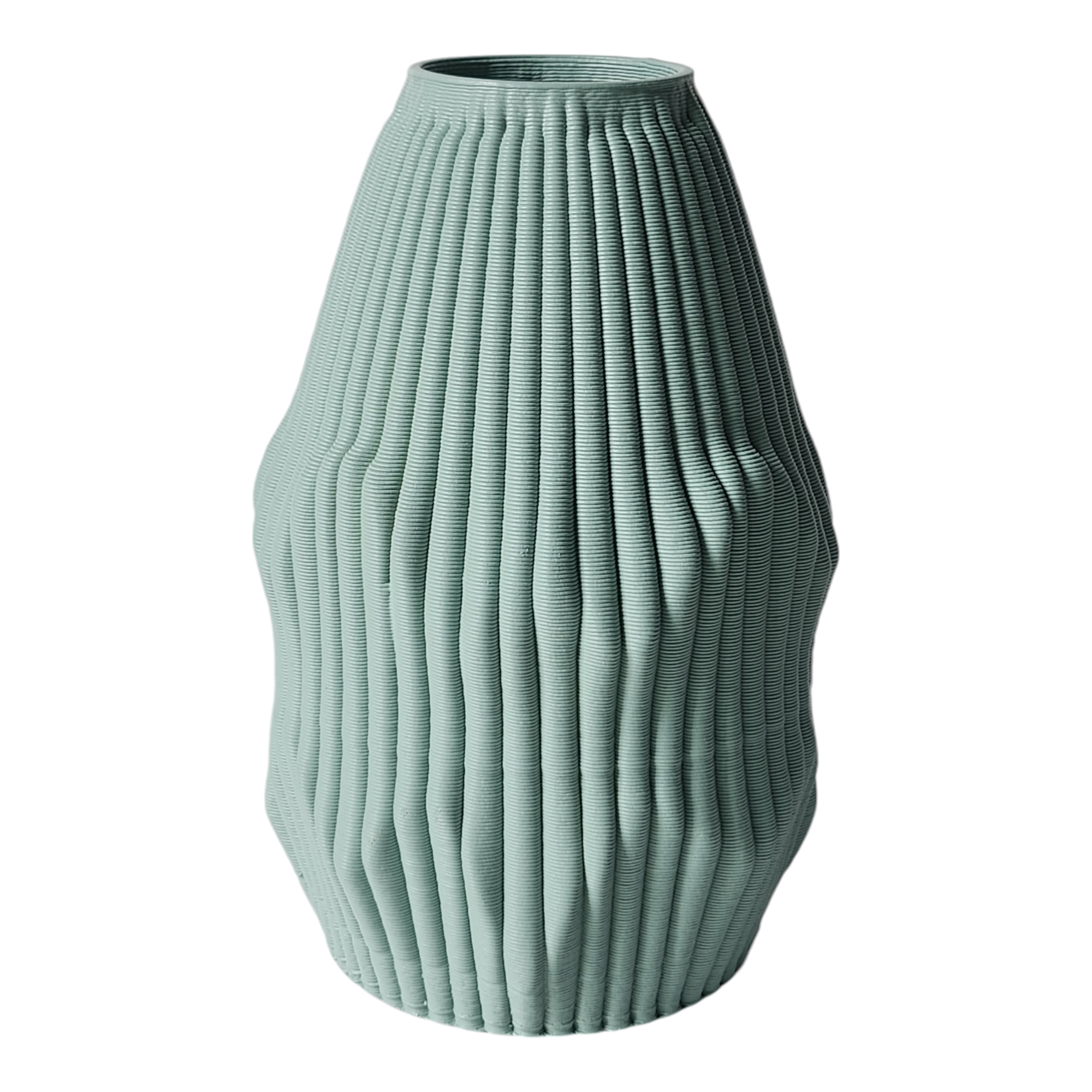 Sagebrook Home Tropez 3D Printed Vase, Green