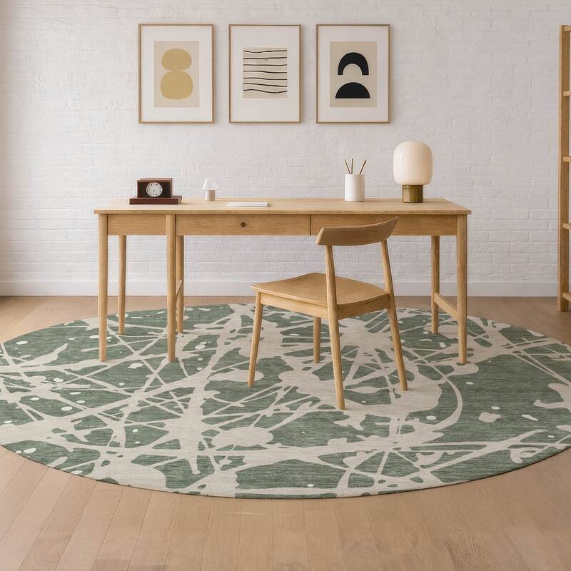 Machine Washable Indoor/ Outdoor Modern Campo Chantille Rug