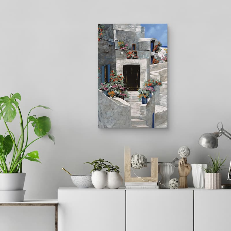 Piccole Case Bianche by Guido Borelli Canvas Art Print