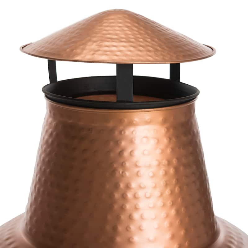 SAFAVIEH Elgin Copper/ Black Chiminea - 18" x 18" x 40" - 18Wx18Dx40H