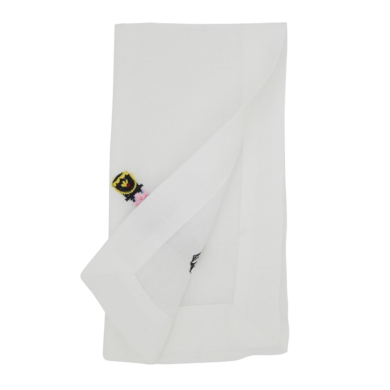 Elegant Nutcracker Embroidered Napkin (Set of 12)