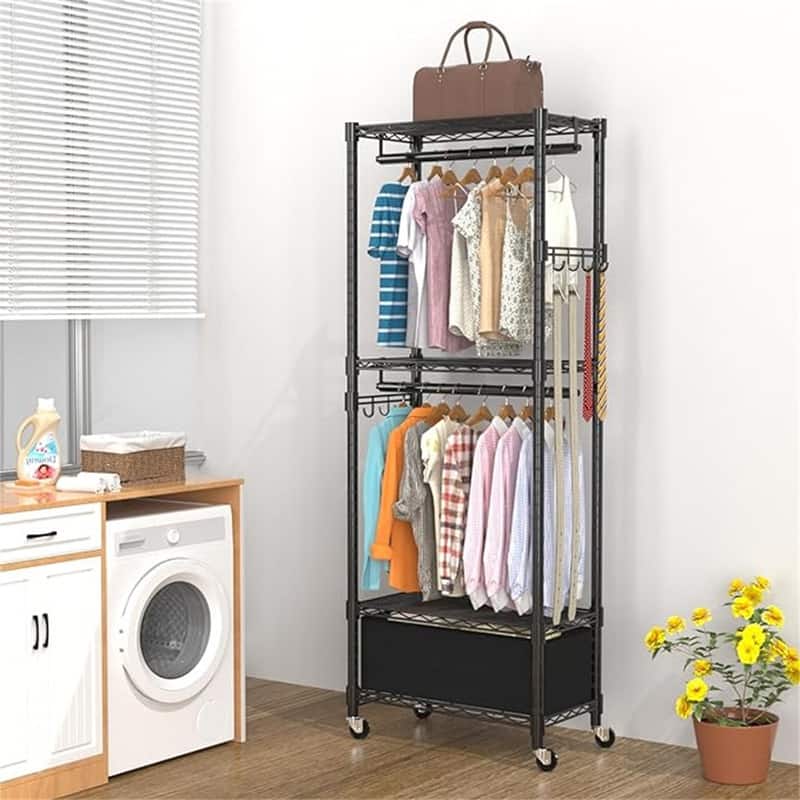 Clothes Racks for Hanging Clothes - 13.18"D x 23"W x 78.74"H