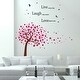 preview thumbnail 1 of 3, Walplus Huge Pink Tree Classic Live Laugh Love Quote Home Wall Sticker